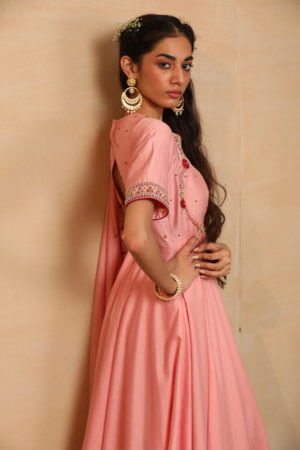 Rashika Sharma-Light Pink Anarkali - Image 3