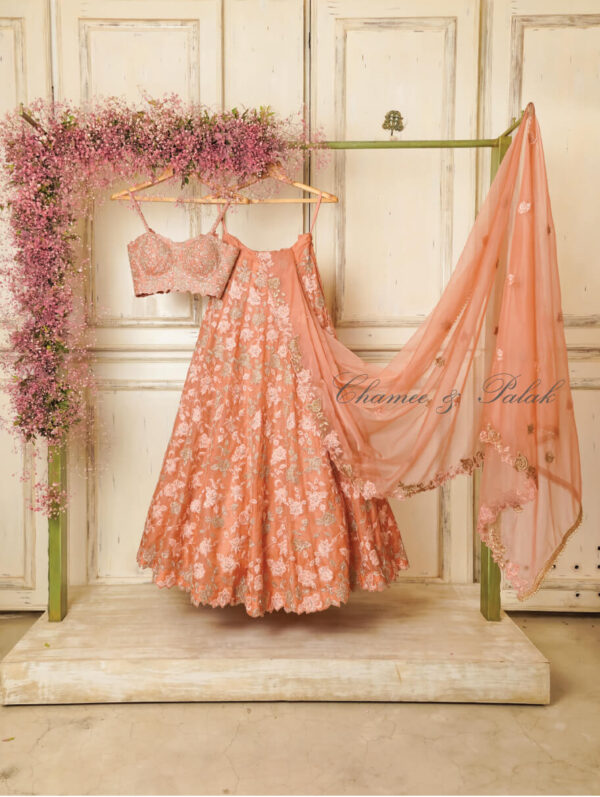 Chamee and Palak- Dusty Pink Lehenga Set
