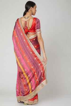 Gopi Vaid- Red Saree - Image 3
