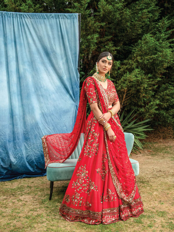 Astha Narang Red Lehenga