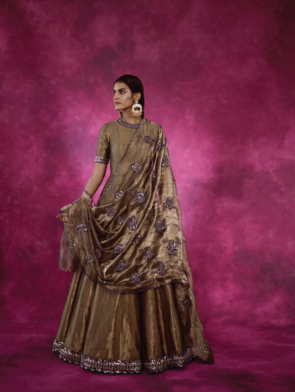 Vvani Vats- Mughal Botta Dupataa Anarkali set