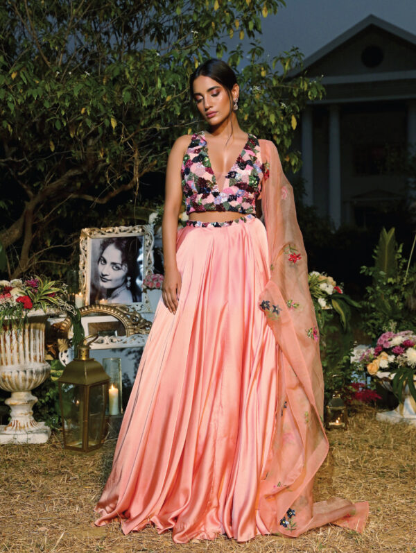 Mahima Mahajan- Blush lehenga set