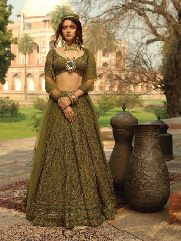 Payal Keyal - Mehendi Green Lehenga