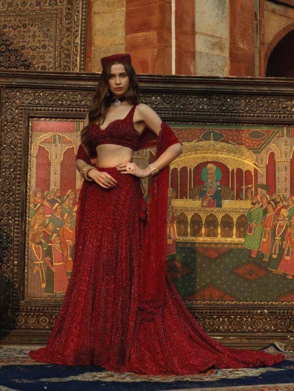 Payal Keyal - Blood Red Lehenga