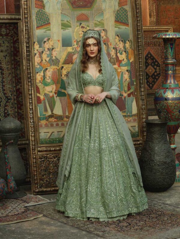 Payal Keyal - Jade Green Lehenga