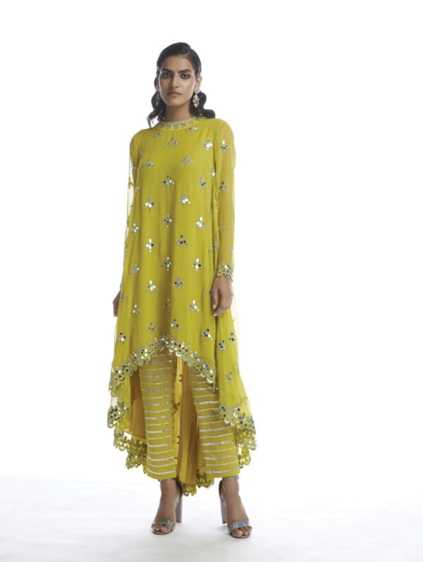 VVANI VATS - MOSS GREEN KURTA SET