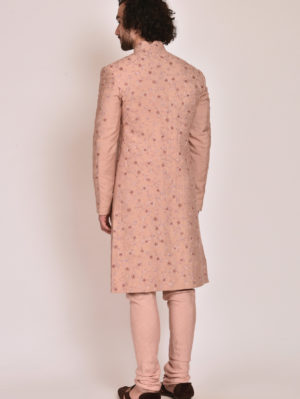 Jatin Malik - Champagne Jamawaar Sherwani - Image 6