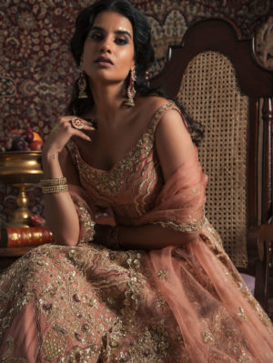 Rachit Khanna - Copper Swan Bridal Set - Image 2