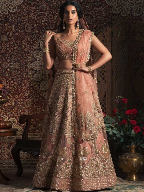 Rachit Khanna - Copper Swan Bridal Set
