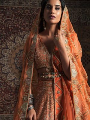 Rachit Khanna - Tangrine Bridal Set - Image 2