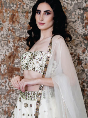 Simrat Marwah - FRESH WATER PEARL LEHENGA - Image 3