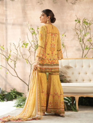 Kalista - Yellow Ahaana Gharara Set - Image 2