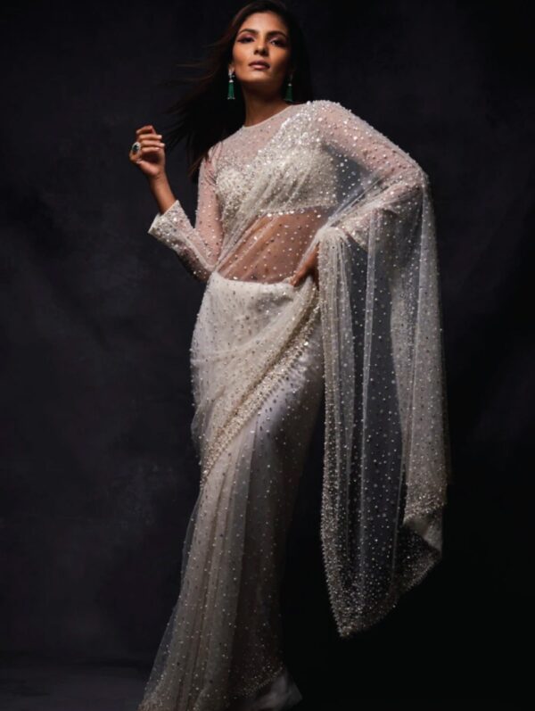 Seema Gujral - White Saree