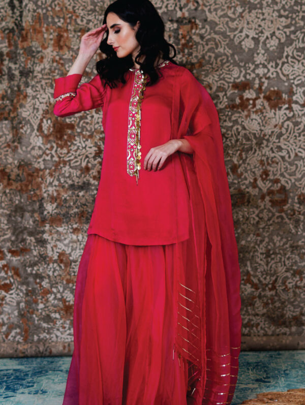 Simrat Marwah - AMETHYST SHARARA SET