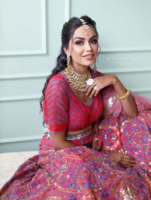 JADE - CORAL IKTAR LEHENGA - Image 3