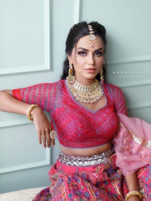 JADE - CORAL IKTAR LEHENGA - Image 2