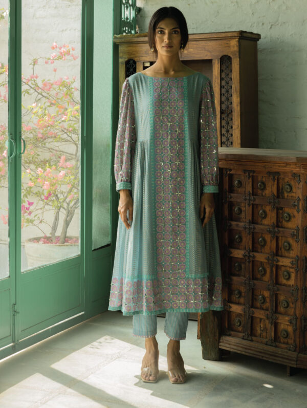 SURBHI GUPTA – BLUE MEHER KURTA SET
