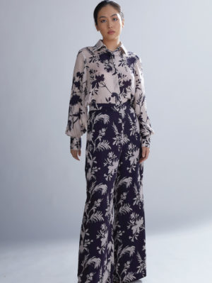 KOAI – LAVENDER AND PURPLE FLORAL SHIRT - Image 2