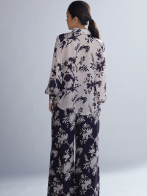 KOAI – LAVENDER AND PURPLE FLORAL SHIRT - Image 3