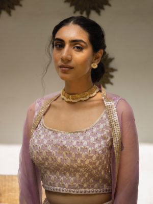 SURBHI GUPTA – IVORY AMIRA LEHENGA SET - Image 4
