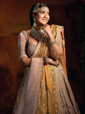 Payal Keyal - Nude Pink Lehenga Set - Image 5