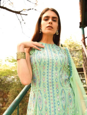 SURBHI GUPTA - GREEN SHARARA SET - Image 2