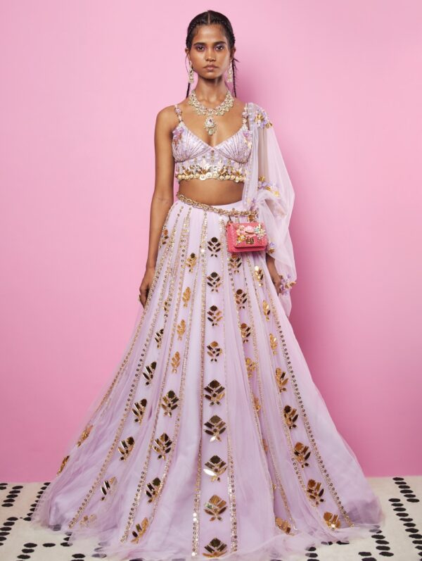 PAPA DON’T PREACH- Lilac Lehenga Set