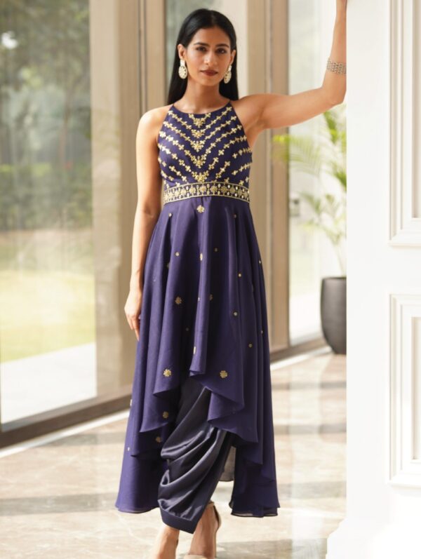 RASHIKA SHARMA- Isla Kurta and Drape Pants Set
