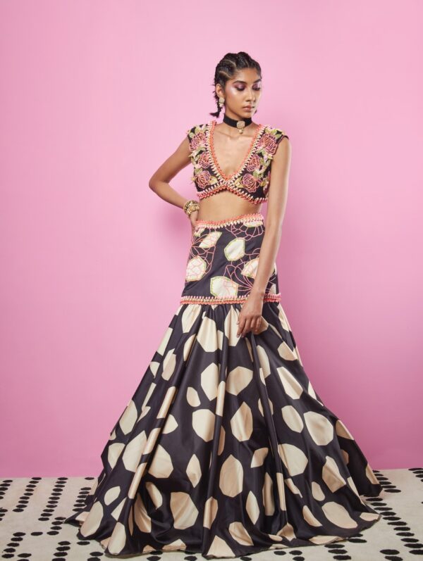 PAPA DON’T PREACH- Multicolor Lehenga Set
