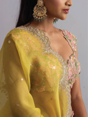Anushree Reddy - Rose pink lehenga set - Image 3