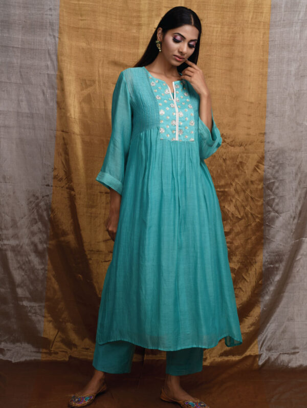 PRITI PRASHANT – Light Turquoise Kurta