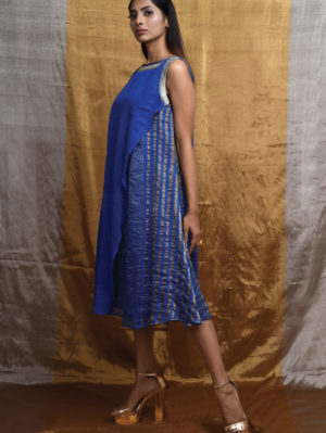 PRITI PRASHANT – Royal Blue Dress - Image 2