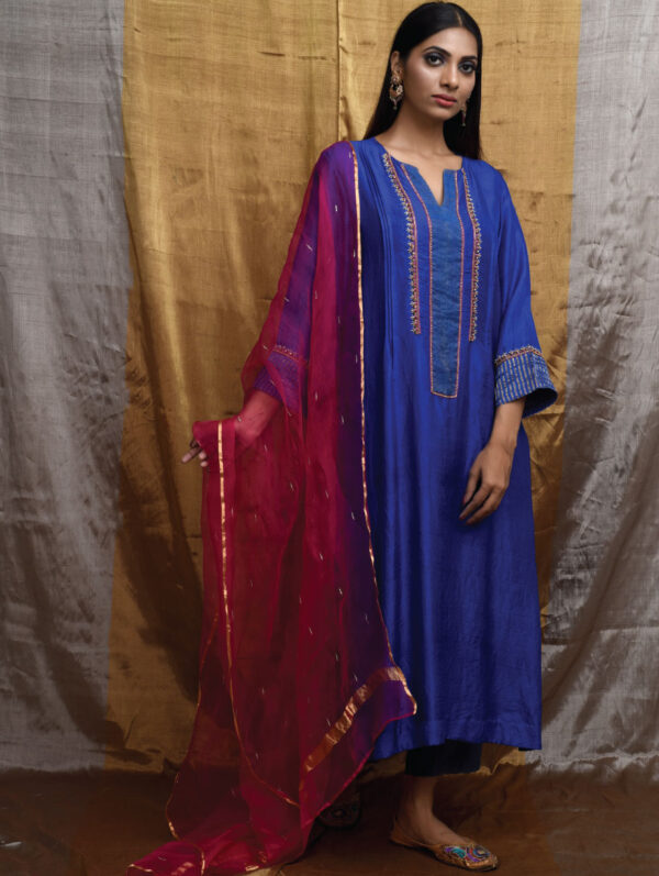 PRITI PRASHANT – Royal Blue Kurta Set