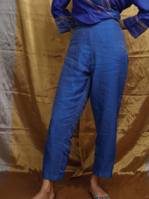 PRITI PRASHANT – Royal Blue Kurta Set - Image 4