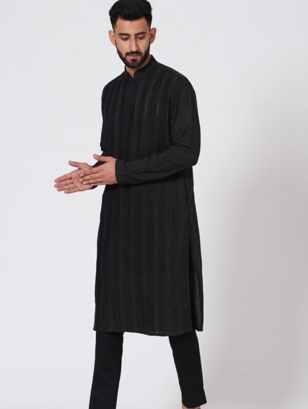 JATIN MALIK – Black Kurta set