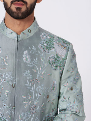 JATIN MALIK – Ice Age Sherwani - Image 6