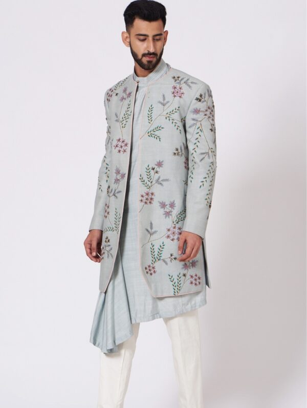 JATIN MALIK – Icy Haze Sherwani