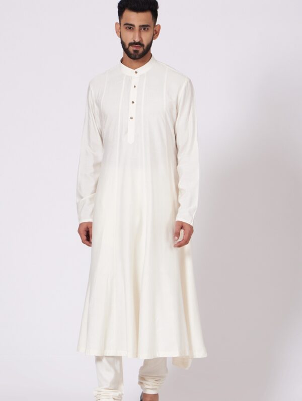 JATIN MALIK – Ivory Anarkali Kurta set