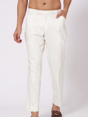 JATIN MALIK – Ivory Drape Kurta set - Image 3