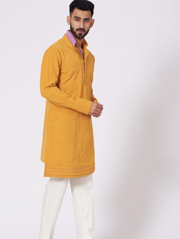 JATIN MALIK – Mustard Short Kurta set