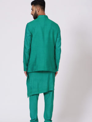 JATIN MALIK – The Jade Poem Kurta - Image 2