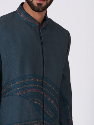 JATIN MALIK – The Teal Vale Bandhgala - Image 3