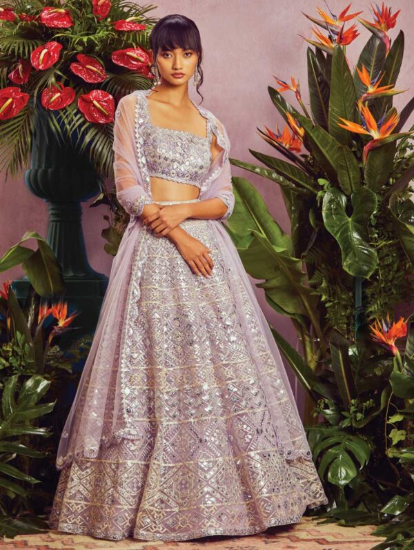 ANEESH AGARWAAL – Lavender Lehenga Set