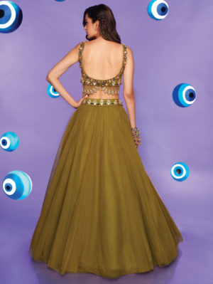 PAPA DON’T PREACH- Night Babe Lehenga - Image 3