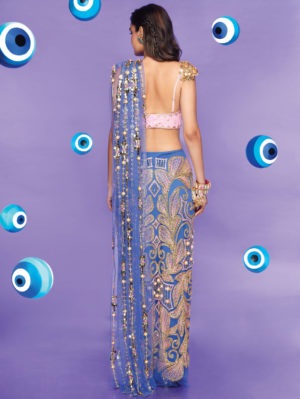 PAPA DON’T PREACH- It Girl : Cleo Saree - Image 3