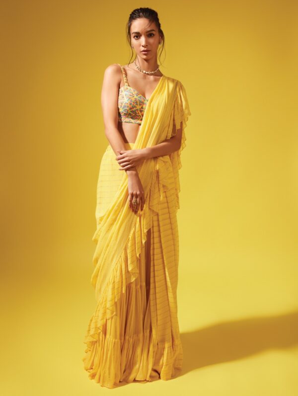 CHAMEE & PALAK – ETSU PRE-stitched Saree