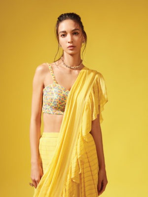 CHAMEE & PALAK – ETSU PRE-stitched Saree - Image 2