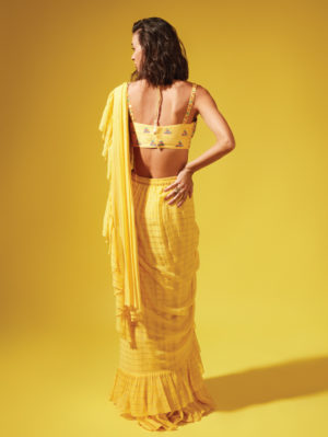 CHAMEE & PALAK – ETSU PRE-stitched Saree - Image 3