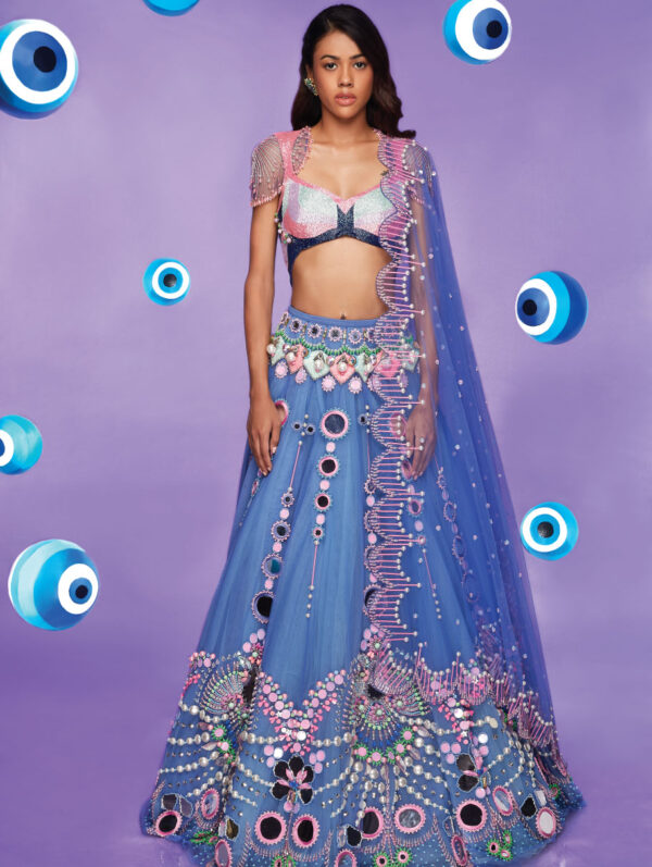 PAPA DON’T PREACH- Blue Is For Boys! Lehenga