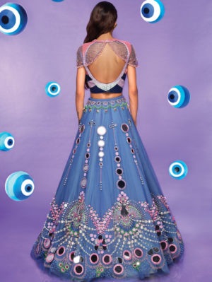 PAPA DON’T PREACH- Blue Is For Boys! Lehenga - Image 2